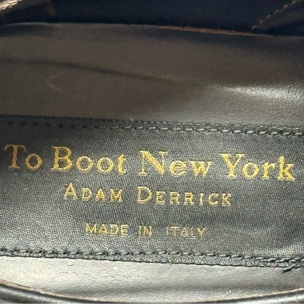 To Boot New York Men's Black Leather Lace Up Derby Dress Shoes Size 11.5